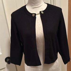 Calvin Klein three quarter sleeve cropped cardigan